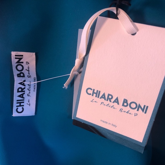 Chiara boni melania teal ruffle dress FINAL PRICE NO OFFERS CONSIDERED - Picture 6 of 7